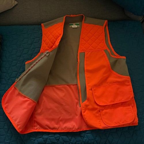 Game Winner Sportswear Hunting Vest 2483 Blaze Orange and Tan Size SM/MED 38/40 - Picture 4 of 9