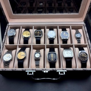 Collection of 12 Vintage Seiko 5 Automatic Japan Made Men Watches Fully Working