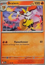 Pokémon TCG Braixen 26/162 Breakthrough Regular Card, NM-Mint Condition