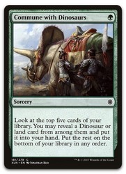 Commune with Dinosaurs 181 Common Ixalan Magic: The Gathering