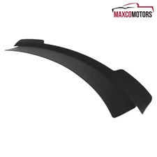 Spoiler Wing Fits 2015-2022 Ford Mustang MD Style High Kick Rear Trunk Lid Black