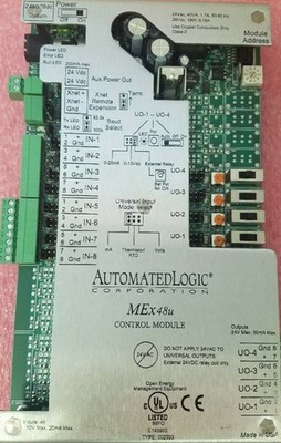 ALC Automated Logic Corp MEx48U ME-Line Multi-Equipment I/O Expander Module