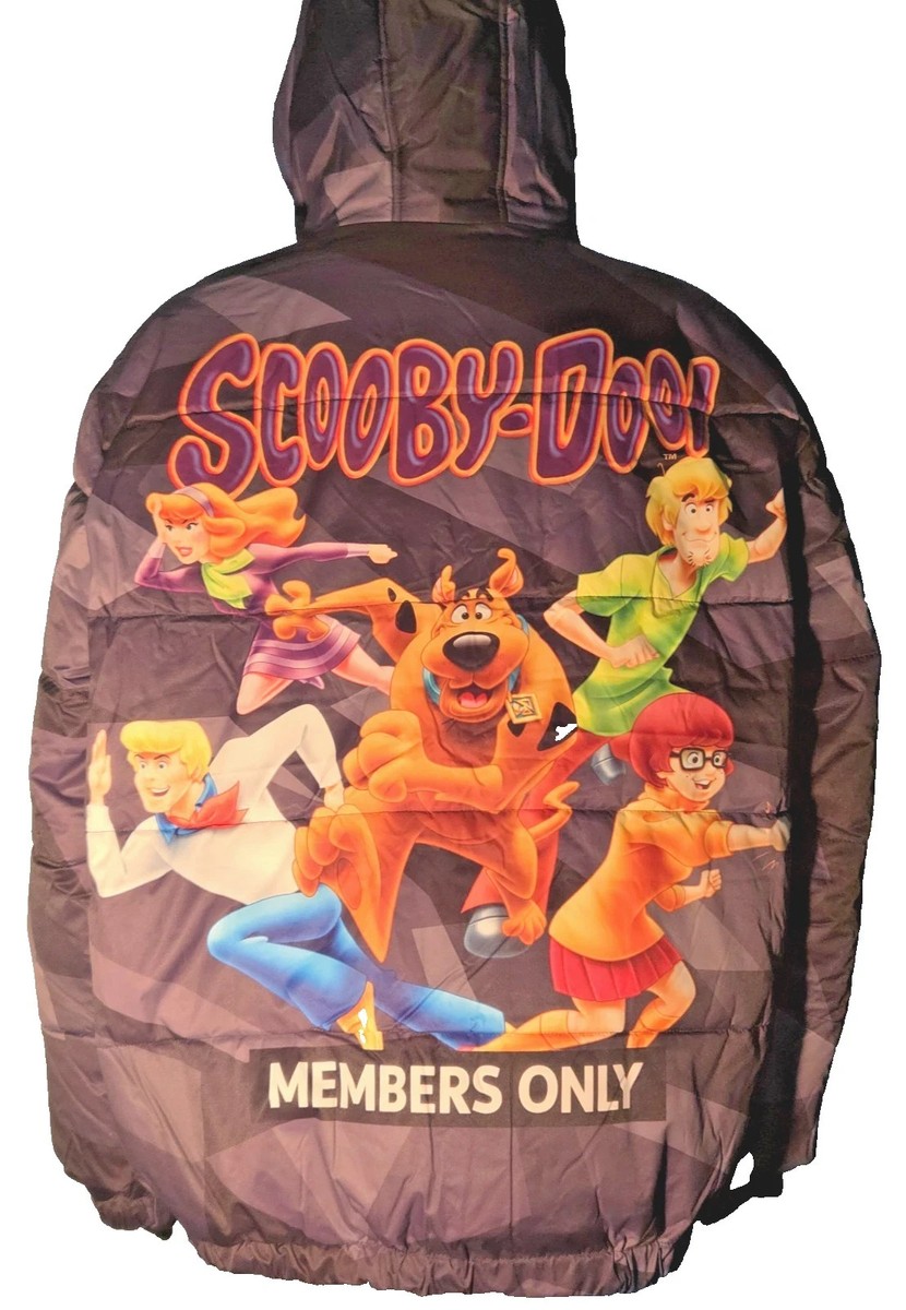 00's Scooby-Doo ジャンパー Members Only Scooby-Doo Collab Puffer Jacket Black/Gray Size L Men