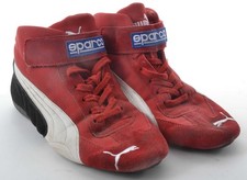 Vintage Puma Sparco Speedcat Mid Red Suede Driving Shoes Size US-10 UK-9.5