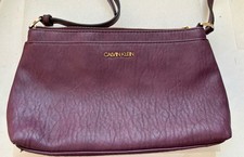 Borsa a tracolla Calvin Klein colore vino bordeaux borsetta pelle vintage bella