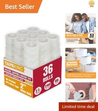 Strong Adhesive Packing Tape 36 Rolls - 2.7mil Waterproof for All Surfaces