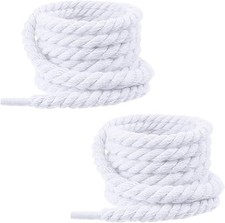 Thick Rope Shoe Rope Shoes Laces Solid Color Nylon Shoe Laces String White