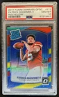 2017 Donruss Optic Patrick Mahomes II Red and Yellow RC Rated Rookie #177 PSA 10