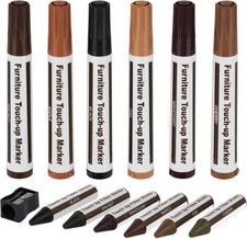 Furniture Repair Kit Wood Markers Wax Sticks, 13PCS Multicolor Furniture Repair