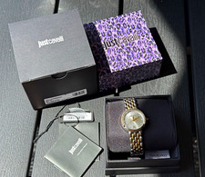 Just Cavalli Damen Quarz Armbanduhr Edelstahl...