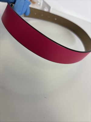 NWT Original MICHAEL KORS Leather Belt Fuchsia Pink SZ  display picture 3