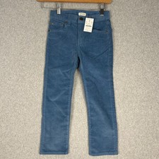Crewcuts Pants Boys' 5 Blue Corduroy Stretch Adjustable Elastic Waist Casual NWT