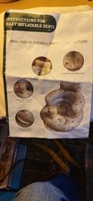 Inflatable Baby Seat 3 Months  Up, Learn To Sit Up, Built In Air Pump Giraffe