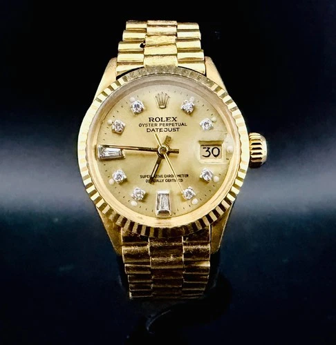 Rolex Lady Datejust Ref. 6527 - 18k President - Vintage Watch