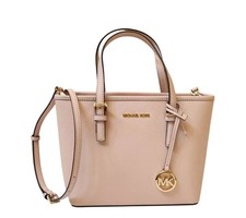 MICHAEL KORS JET SET TRAVEL XS CARRYALL TOTE SHOULDER BAG POWDER BLUSH