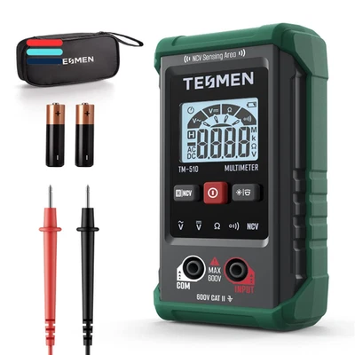 TESMEN TM-510 Digital Multimeter, 4000 Zähler Messgerät, Voltmeter mit