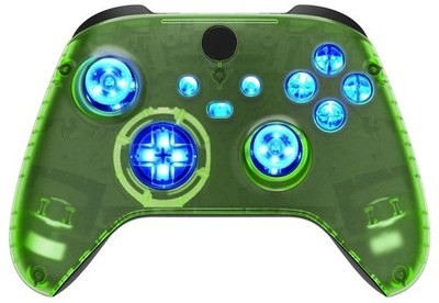 Clear Green Silent Modz LED Controller Trigger Stop Grips for Xbox Series XS One
