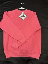VTG Fruit of The Loom CasualWear Blank Crewneck Sweatshirt Women s M Pink 90s