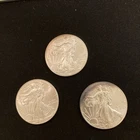 Qty: 3 U.S. Silver Eagle .999 Fine Silver 1 Ounce Eagle Coins 2011 2012 2013