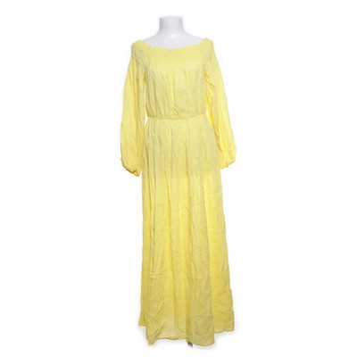 H&M, Maxikleid, Größe: M, Gelb, Baumwolle/Viskose, Einfarbig, Damen #U4y
