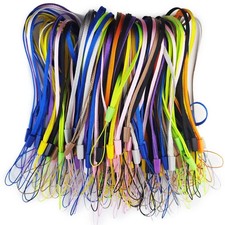 200PCS 10 Colors 7 Inch Lightweight Colorful Hand Wrist Lanyard Strap String ...