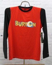 Burton Technical Long Sleeve T-Shirt Boys Youth Medium Egg Eye New