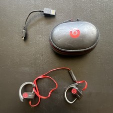 Beats by Dr. Dre Powerbeats Wireless Ear-hook Headphones Bluetooth Black/Red Mic