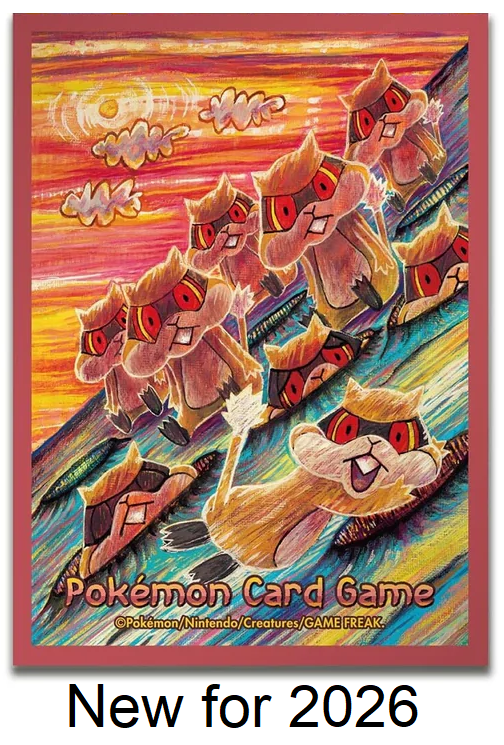 Complete Set Of 10 Rare Tomokazu Komiya Pokemon Sleeves - All Pack