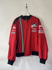 Rare Vintage 1991 Planet Hollywood Indianapolis Racing Jacket Red Black Size XL
