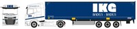 Herpa 959001 Daf Xg Gardinenplanen-Sattelzug Ikg Spedition 1:87 Neu + Ovp