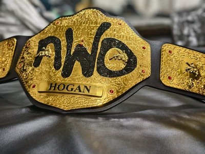 NWO Hulk hogan Big Gold championship belt signature series leather
