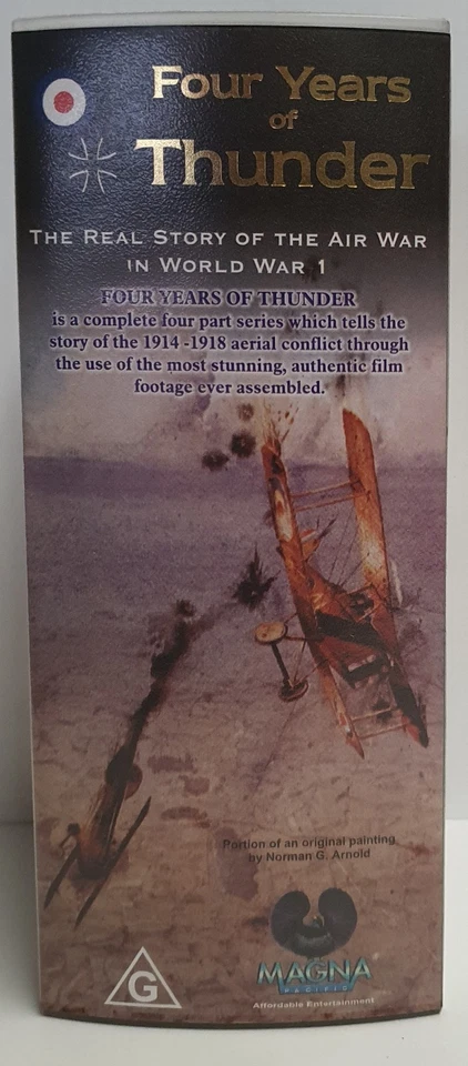 Four Years of Thunder The Real Story of Air War WWII VHS Box Set Rated G 190mins - Image 4 of 4