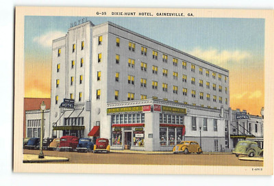 Old Vintage Postcard of DIXIE HUNT HOTEL GAINESVILLE GA