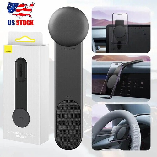 New Magnetic Car Phone Holder Stand Foldable Mount for iPhone 16 15 14 13 12