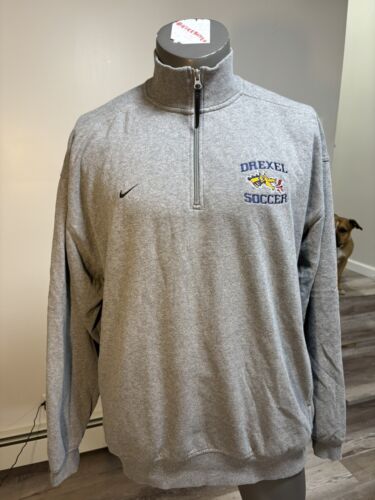 Drexel Dragons Men’s Soccer Pullover Cardigan Jacket 1/4 Zip Nike TEAM XL NCAA