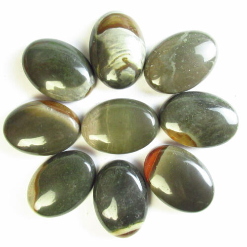 9Pcs 25x18x7mm Natural Picasso Jasper Oval Cab Cabochon B69774