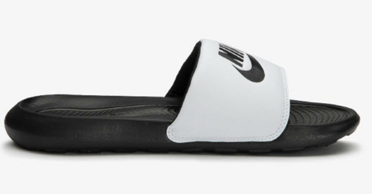Nike Men Victory ONE Slide Slipper Shoes Black Beach Casual