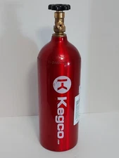 Kegco 6 lb Aluminum Alloy 1800psi CO² Draft Beer Tank with Electric Red Finish