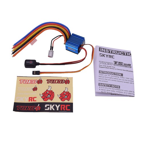 SKYRC TS50 50A Brushless Sensored ESC 6V/2A BEC per 1/10 Buggy Touring Car - Foto 3 di 12