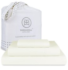 Threadmill 100 Cotton Sheets for Twin Size Bed - 600 Thread Count Twin Bed S...