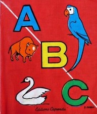 ANCIEN LIVRE en TISSU ABC