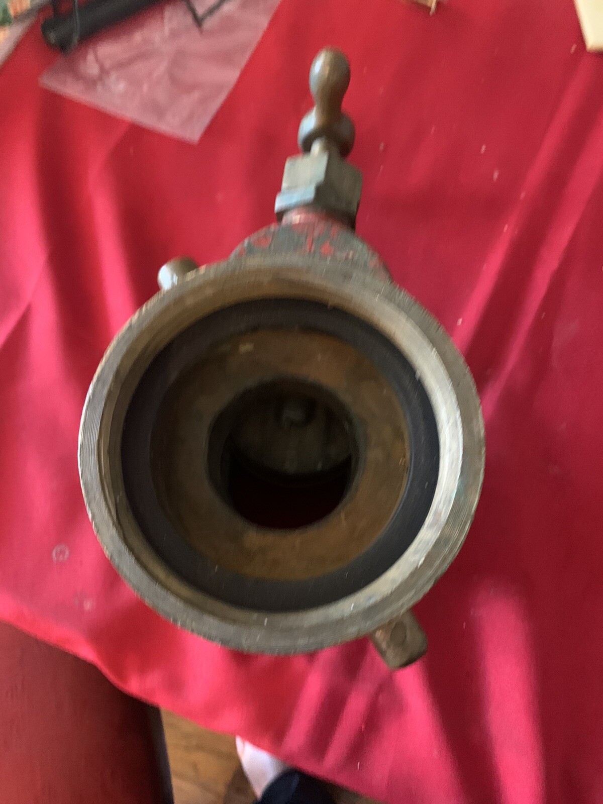 Vintage firefighters Elkhart Brass  Co. Fire Hydrant  Shut Off & Powhatten