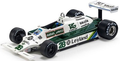 GP Replicas 1:18 Scale Williams FW07B 1980 #28 Carlos Reutemann Winner Monaco