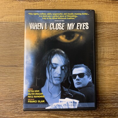 When I Close My Eyes DVD Rare Slovenian Thriller 2003 Accent Cinema Petra Govc
