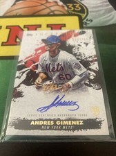 Topps Inception Andres Gimenez RC Auto On Card Indians SP/249