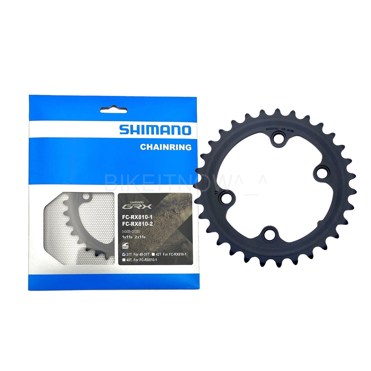 Shimano GRX Chainring 31T fit FC-RX810-2,48-31T Crankset 2x11S