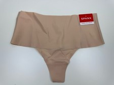 New Women's SPANX SP0115 Soft Nude Undie Tectable Thong Panty Size Large