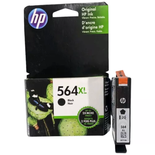 GENUINE NEW HP 564XL (CN684WN) Black Ink Cartridge 2 Pack 3520 4620 b8550 c6350