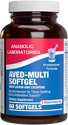 Anabolic AVED-Multi Softgel 60 Ct Lutein Lycopene Antioxidant Support