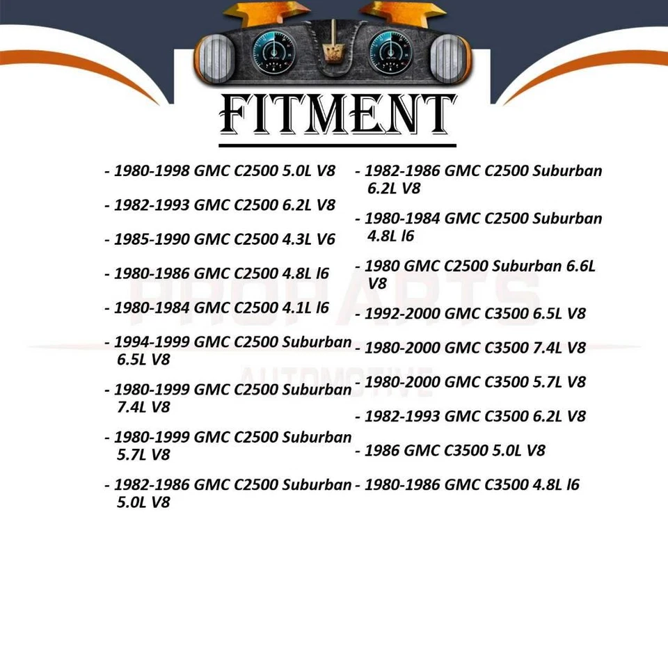Bomba de dirección asistida 1 pieza para GMC C1500 4,1 L 1980-1984 GMC C1500 4,3 L 1985-1998 Foto 3 de 4